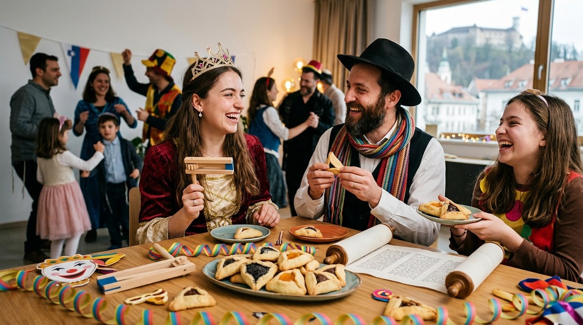 How to Celebrate Purim: Costumes, Hamantaschen, and Joy in Slovenian Jewish Tradition