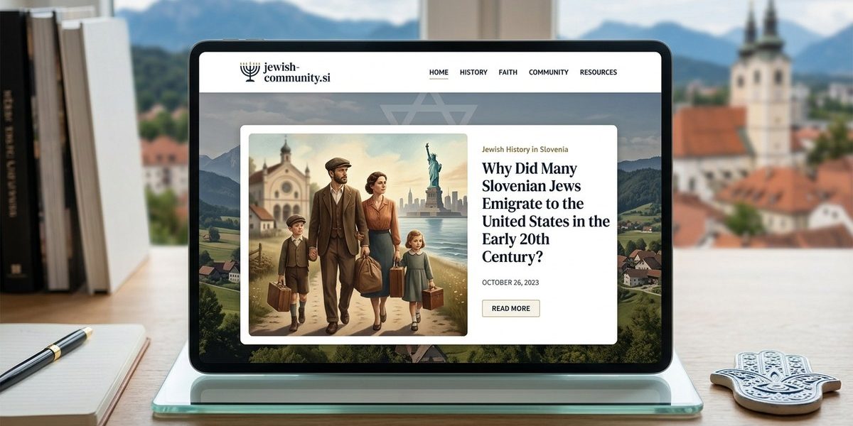 Why Did Many Slovenian Jews Emigrate to the United States in the Early 20th Century?