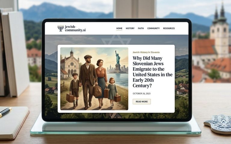 Why Did Many Slovenian Jews Emigrate to the United States in the Early 20th Century?