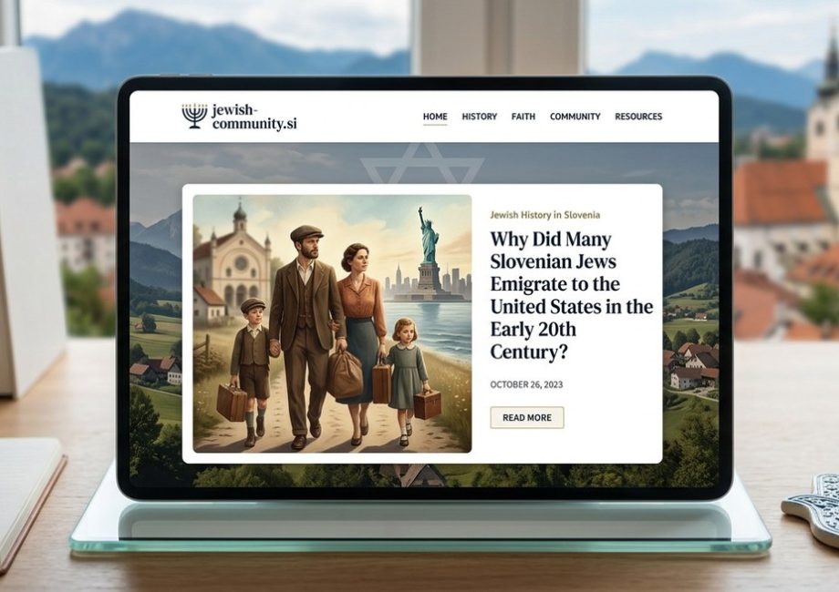 Why Did Many Slovenian Jews Emigrate to the United States in the Early 20th Century?