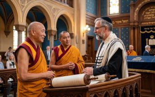 What Happens When Slovenian Buddhist Monks Visit a Synagogue?