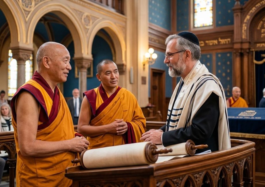 What Happens When Slovenian Buddhist Monks Visit a Synagogue?